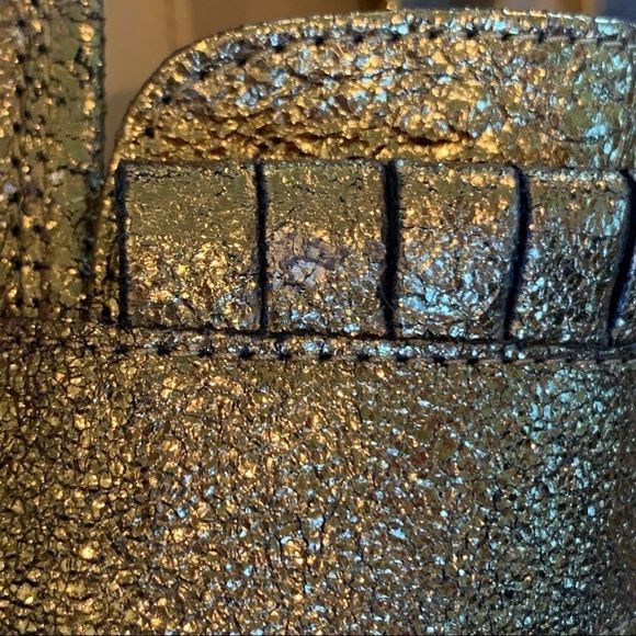 Kenneth Cole Macey gold sparkle loafers 9 - Picture 14 of 15